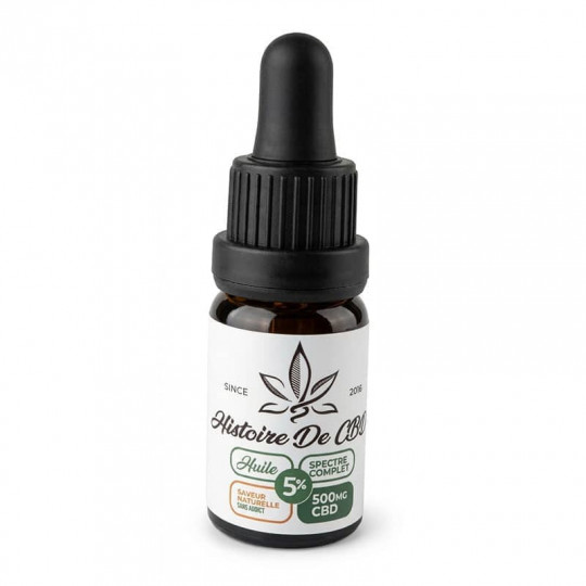 huile CBD 5% débutant stress bien-être quotidien fabriquée France
