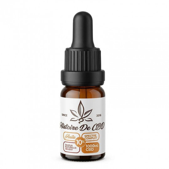 huile CBD 10% anxiété stress tensions chanvre bio France